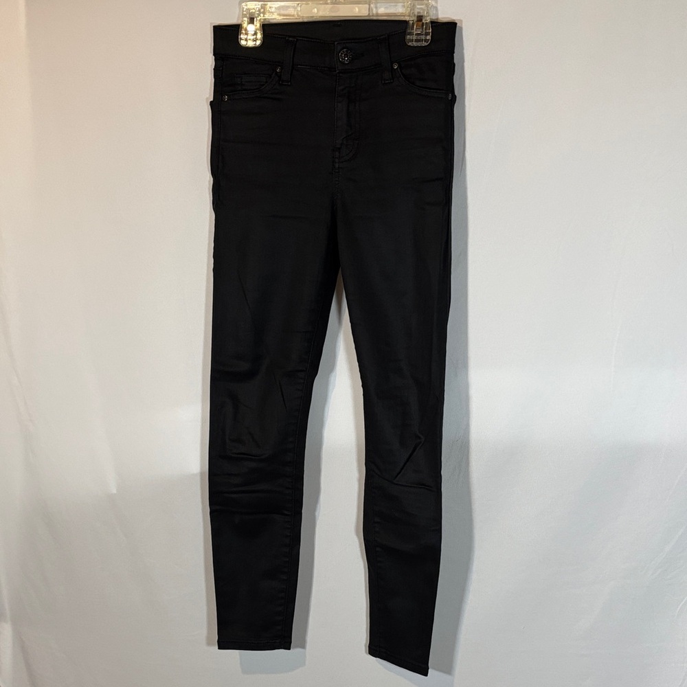 Black High-Rise moto Pants